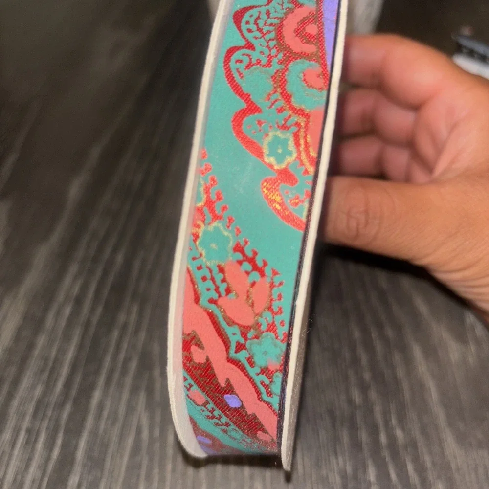 vintage satin ribbon 1‎ Inch Colorful Design